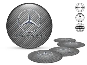 Mercedes Radaufkleber Version Gewölbte Harzlabels